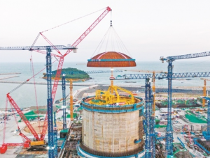 太平岭核电项目全面进入设备安装阶段，为我国首个生态核电示范工程